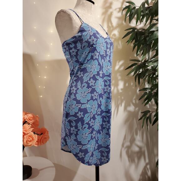 Vtg 90s Y2k Candy Rocket Asymmetrical Hawaiian Dress Junior L Tropical Island - Picture 4 of 11